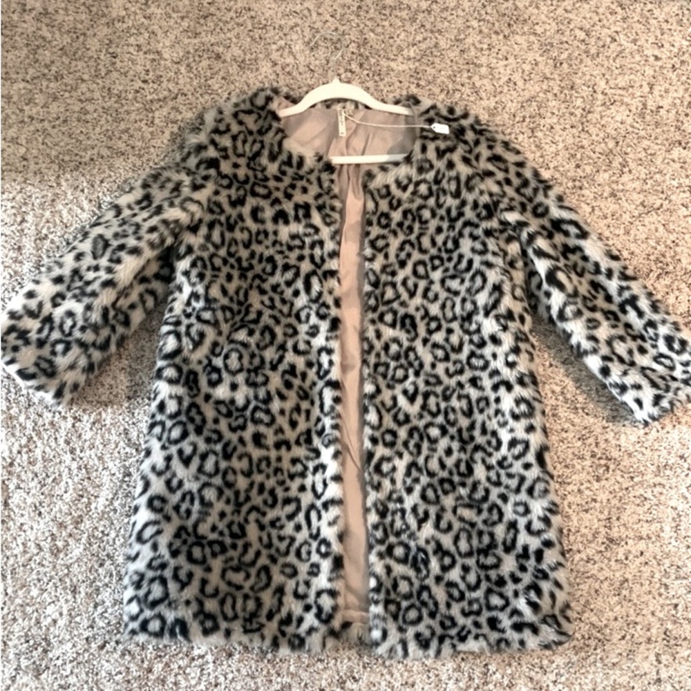 NEW WITH TAGS Faux Leopard Print Jacket!